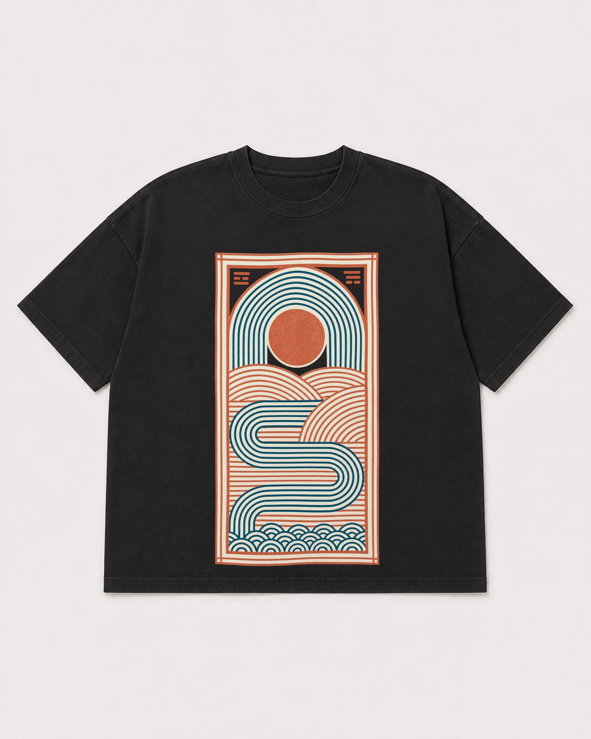 Mockup Boxy Heavyweight Tee Black product