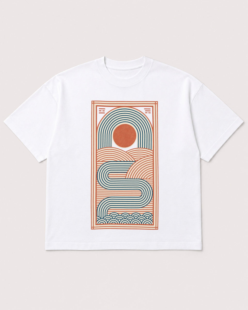 Mockup Boxy Heavyweight Tee White product