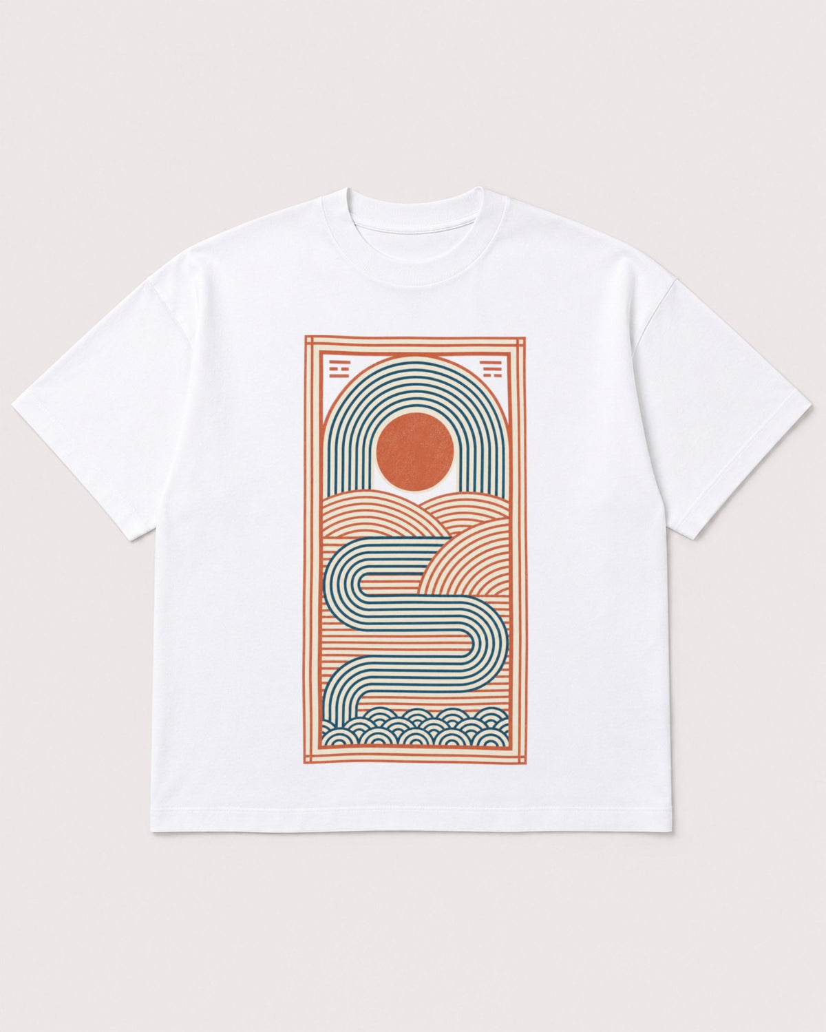 Mockup Boxy Heavyweight Tee White product