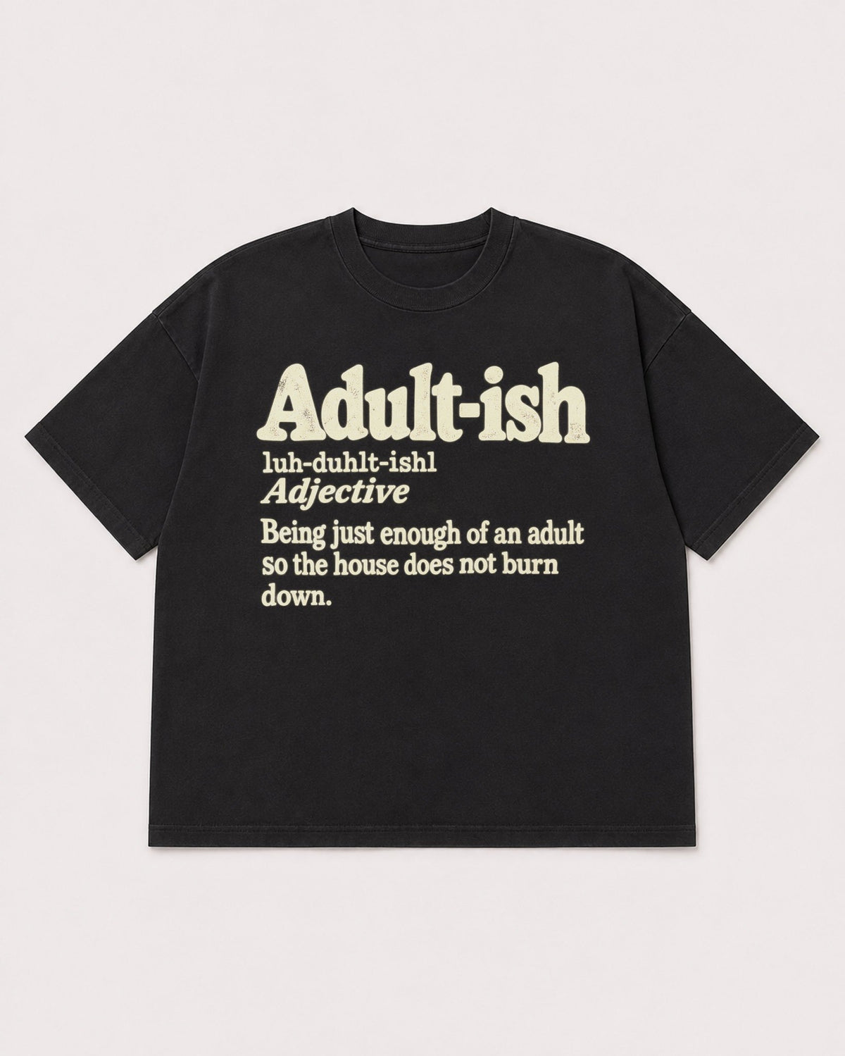 Mockup Boxy Heavyweight Tee Black product