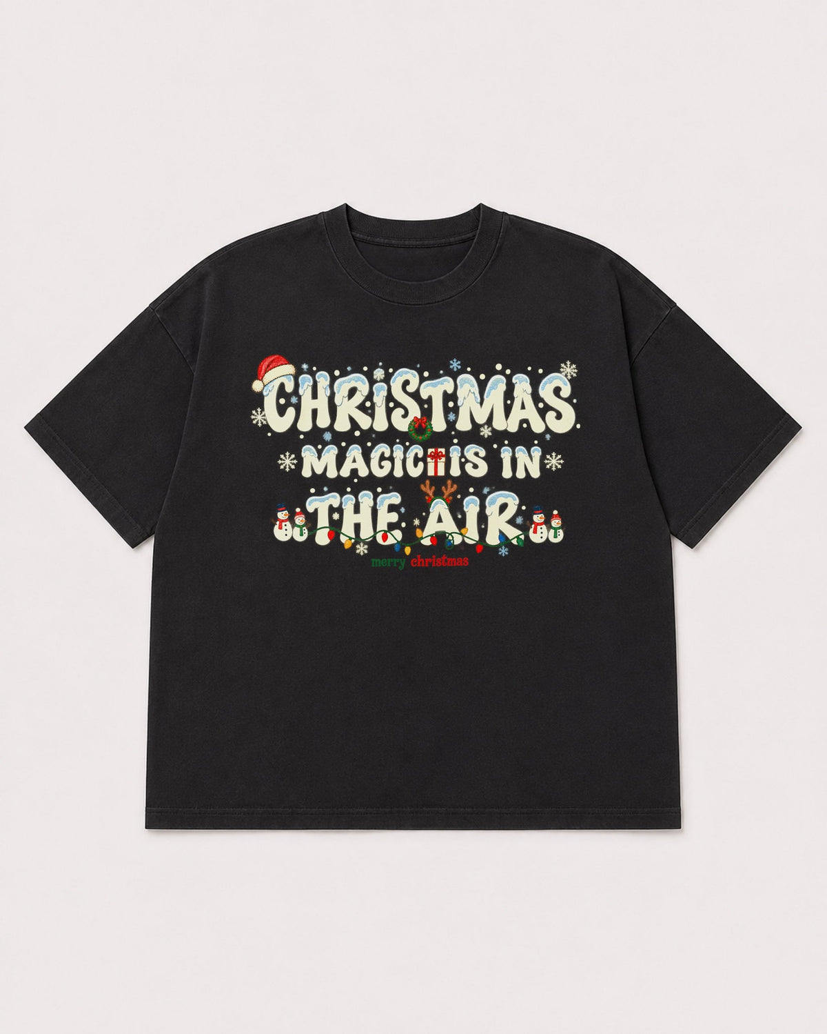 Mockup Boxy Heavyweight Tee Black product