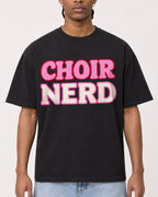 Mockup Boxy Heavyweight Tee Black male close-up 25