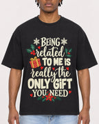 Mockup Boxy Heavyweight Tee Black male close-up 05