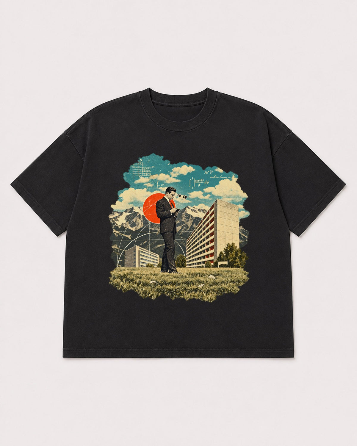Mockup Boxy Heavyweight Tee Black product