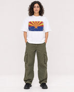Mockup Boxy Heavyweight Tee White female full-body 27