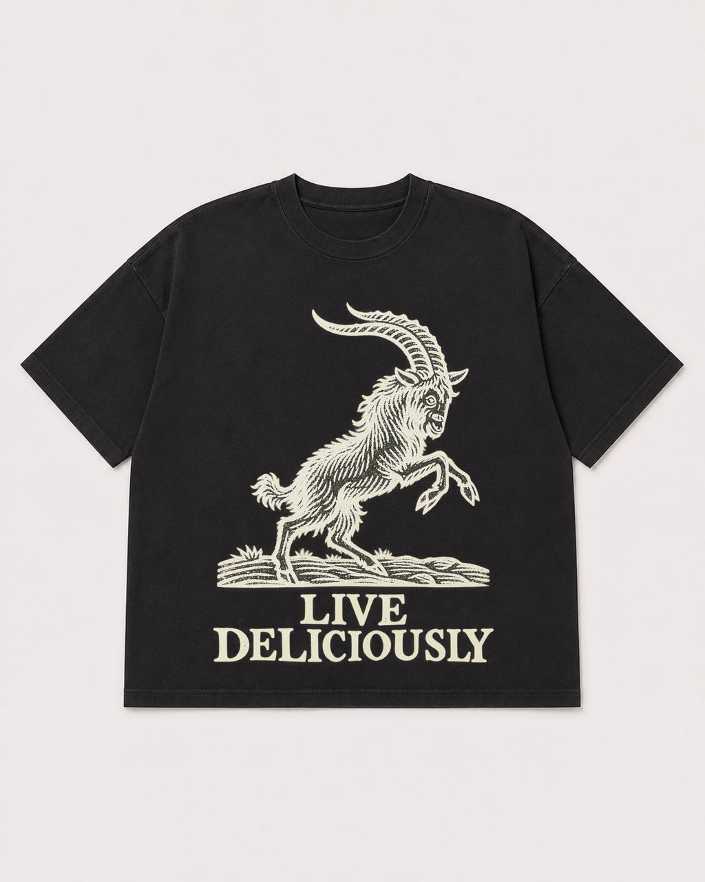 Mockup Boxy Heavyweight Tee Black product