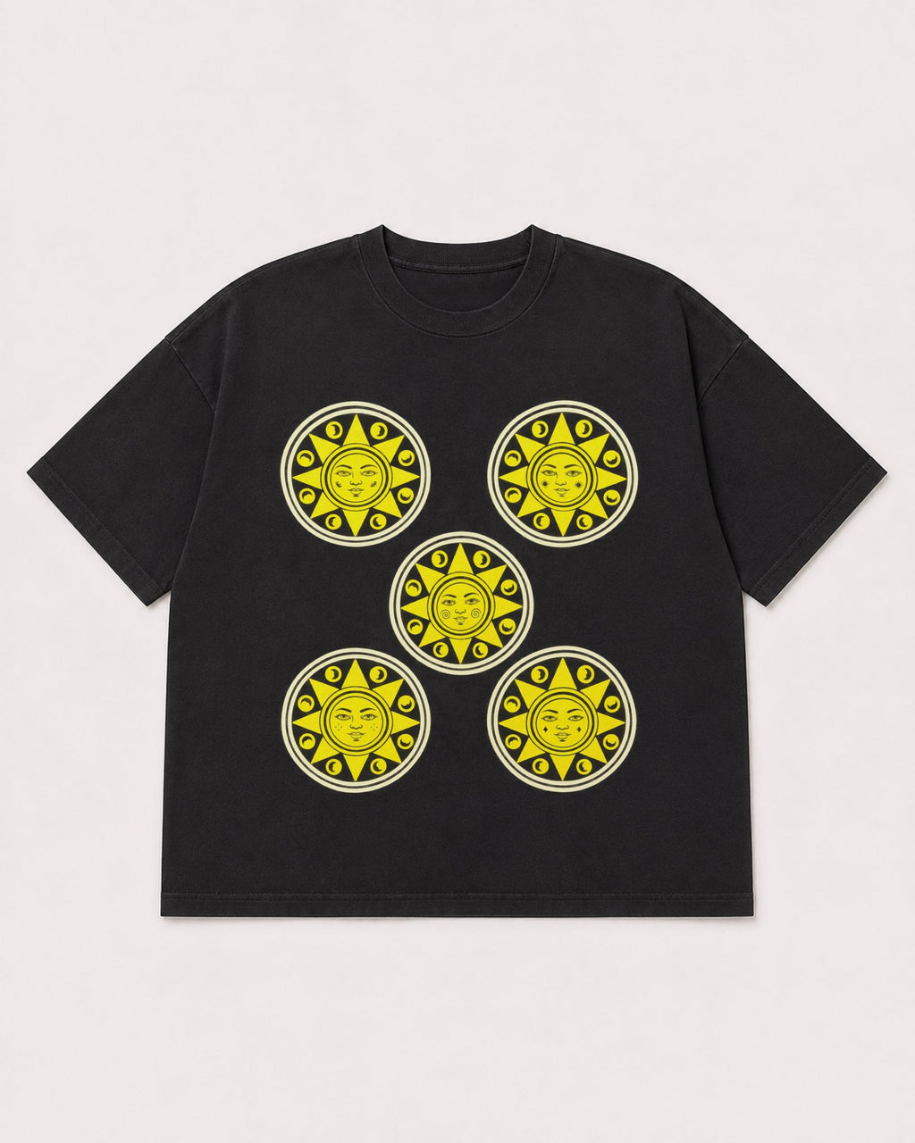 Mockup Boxy Heavyweight Tee Black product