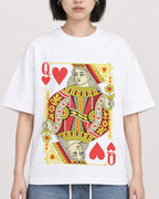 Mockup Boxy Heavyweight Tee White female close-up 11