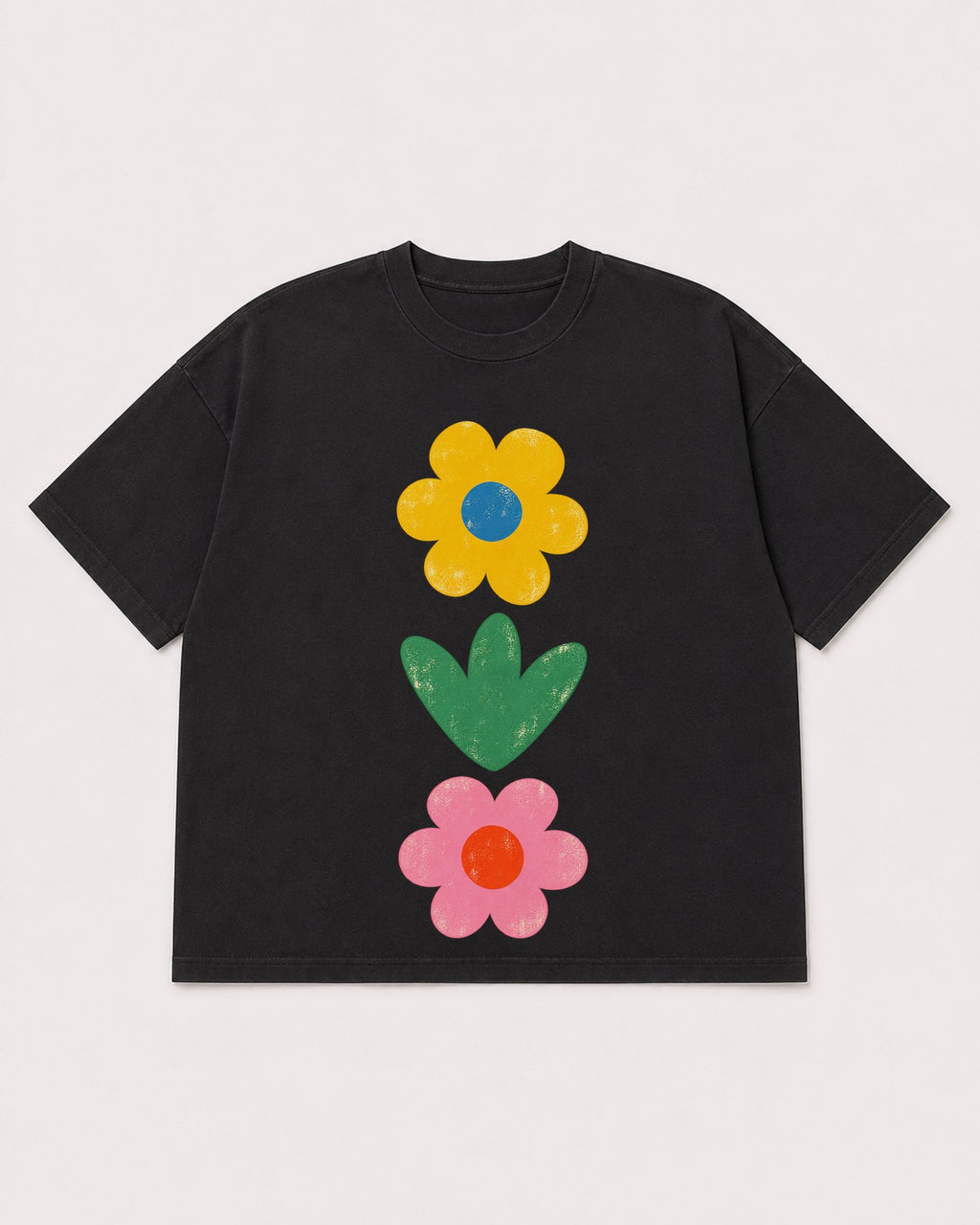 Mockup Boxy Heavyweight Tee Black product