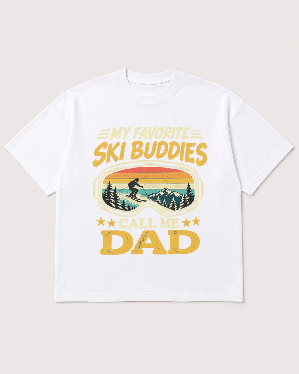 Mockup Boxy Heavyweight Tee White product