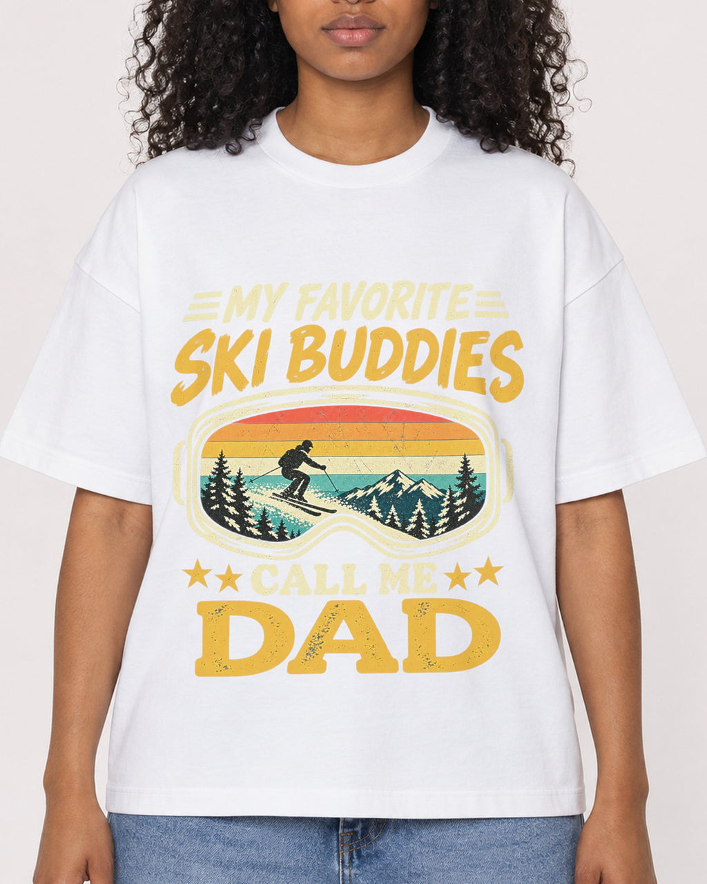 Mockup Boxy Heavyweight Tee White female close-up 05