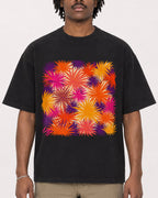 Mockup Boxy Heavyweight Tee Black male close-up 04
