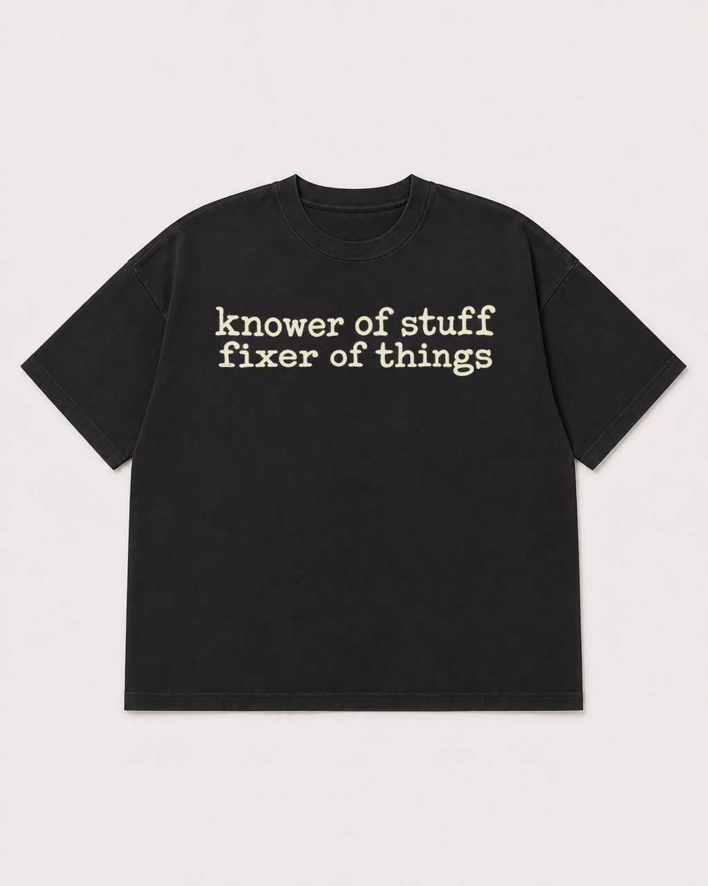 Mockup Boxy Heavyweight Tee Black product