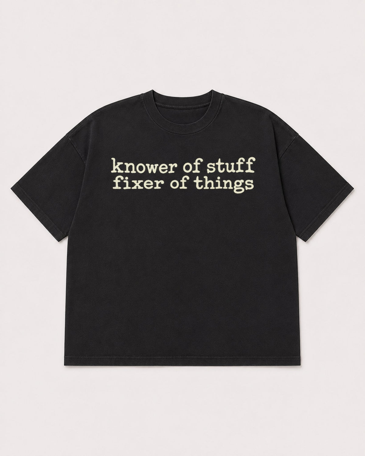 Mockup Boxy Heavyweight Tee Black product