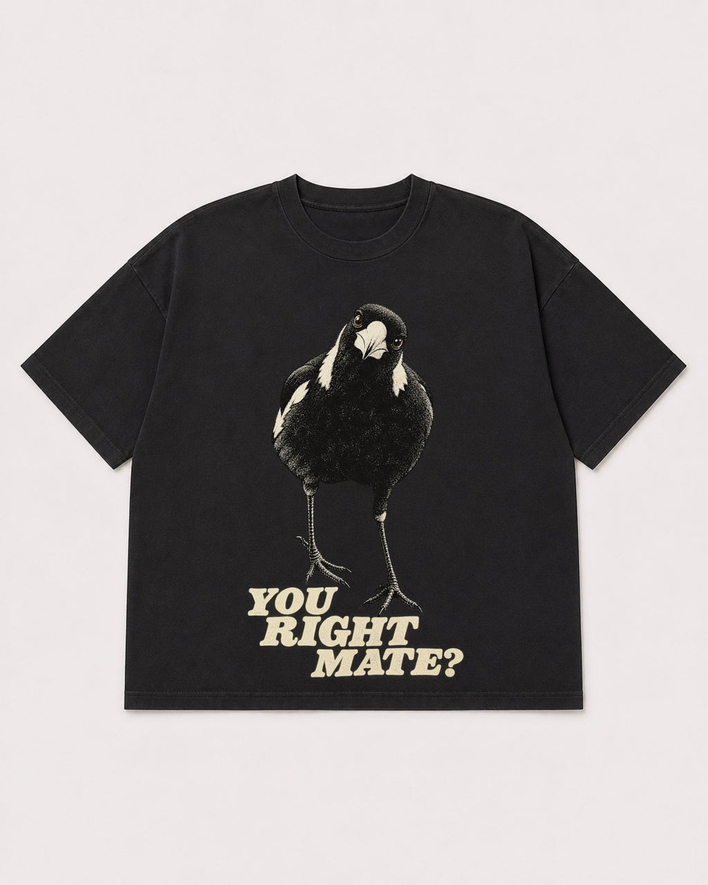 Mockup Boxy Heavyweight Tee Black product