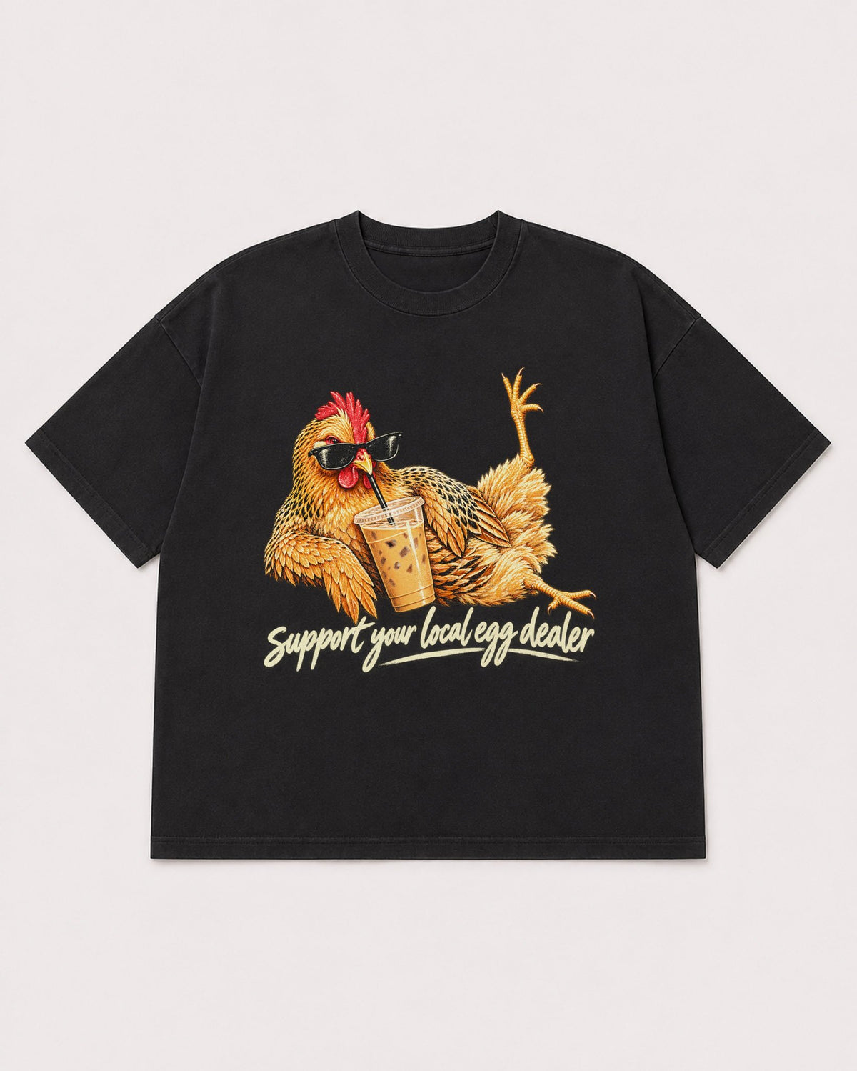 Mockup Boxy Heavyweight Tee Black product