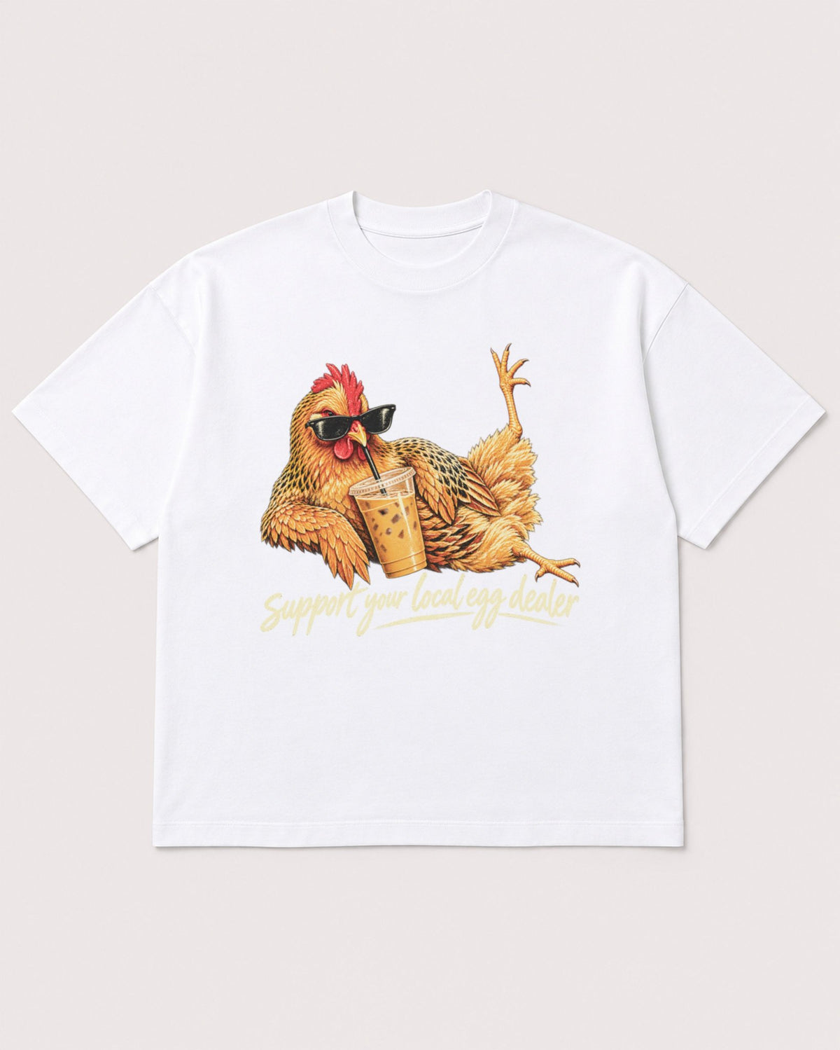 Mockup Boxy Heavyweight Tee White product
