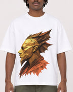 Mockup Boxy Heavyweight Tee White male close-up 04