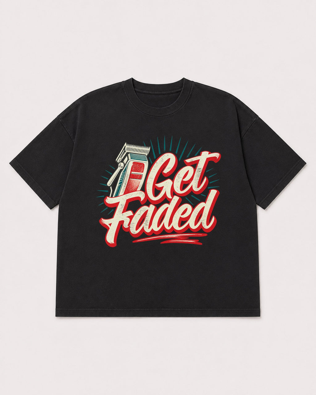 Mockup Boxy Heavyweight Tee Black product