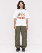 Mockup Boxy Heavyweight Tee White female full-body 02