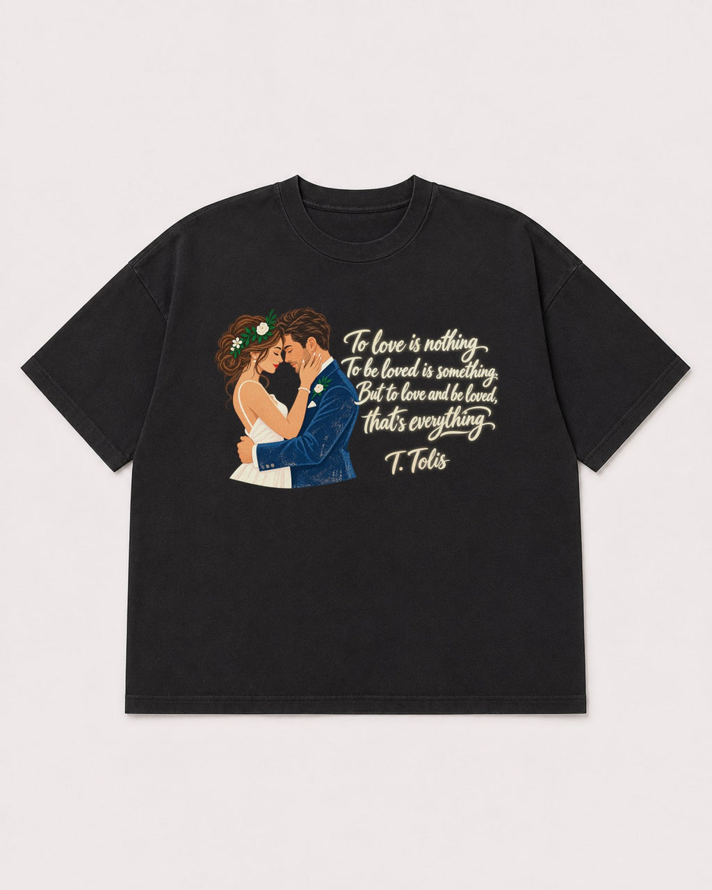Mockup Boxy Heavyweight Tee Black product