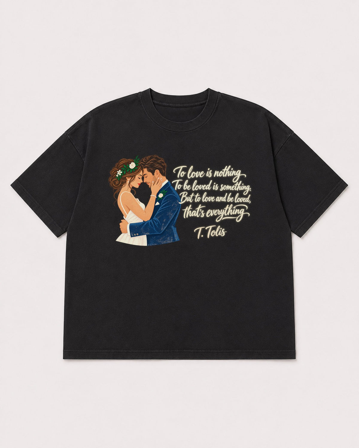 Mockup Boxy Heavyweight Tee Black product