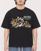 Mockup Boxy Heavyweight Tee Black male close-up 03