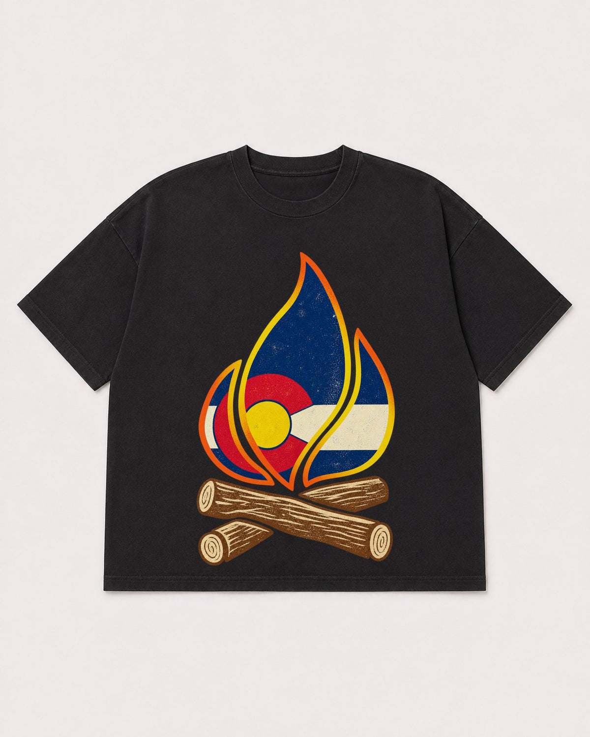Mockup Boxy Heavyweight Tee Black product