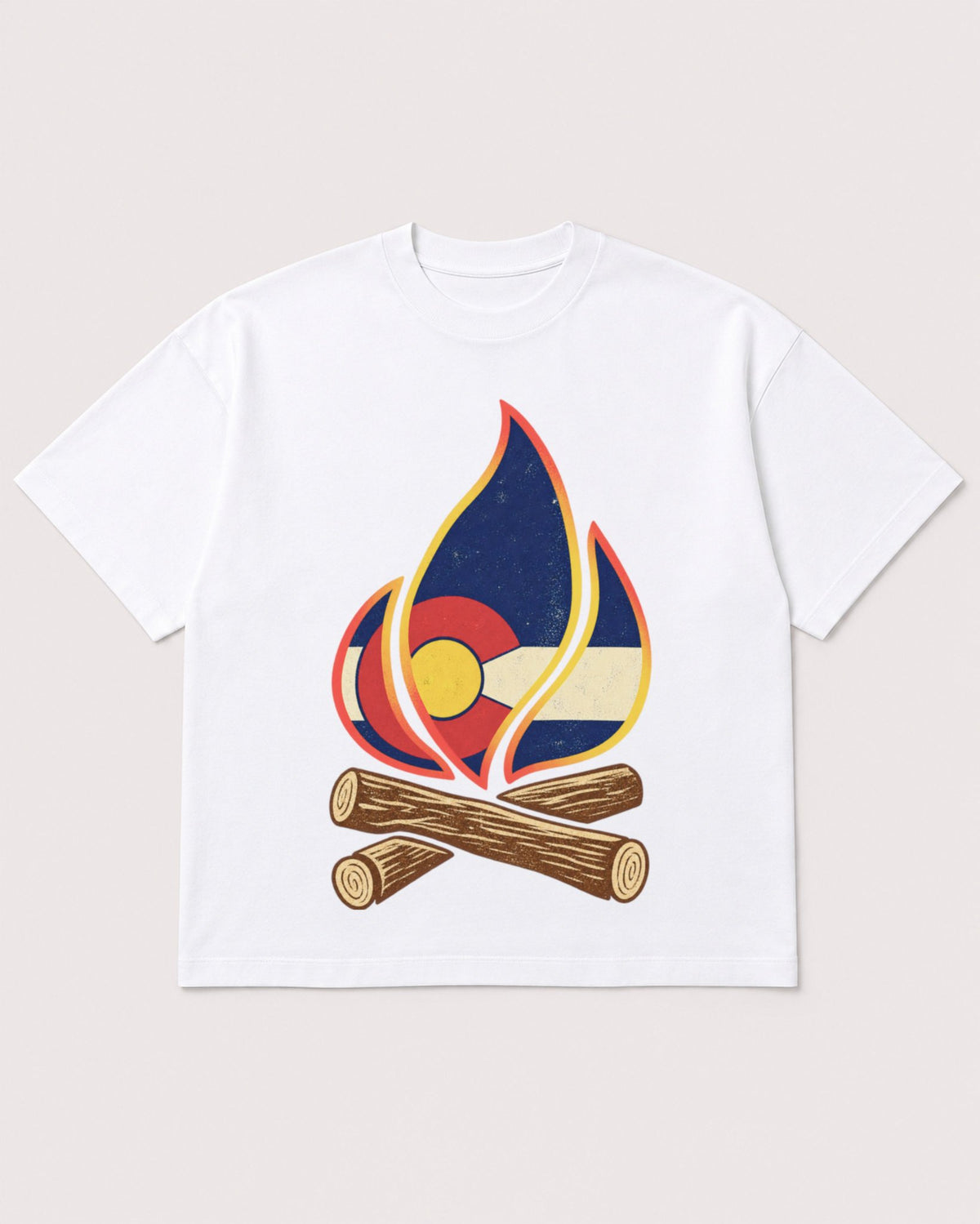 Mockup Boxy Heavyweight Tee White product