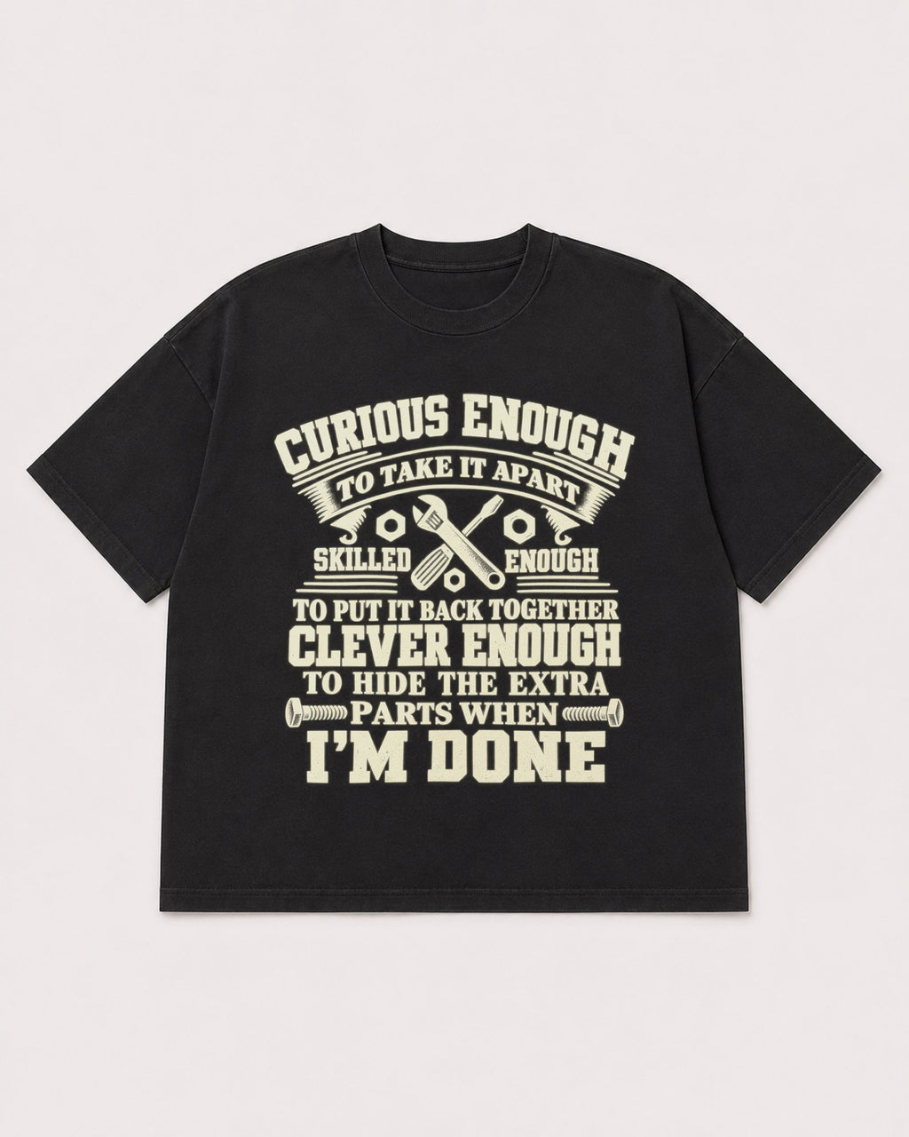 Mockup Boxy Heavyweight Tee Black product