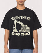 Mockup Boxy Heavyweight Tee Black male close-up 10