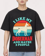 Mockup Boxy Heavyweight Tee Black male close-up 01