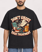 Mockup Boxy Heavyweight Tee Black male close-up 07