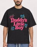 Mockup Boxy Heavyweight Tee Black male close-up 07