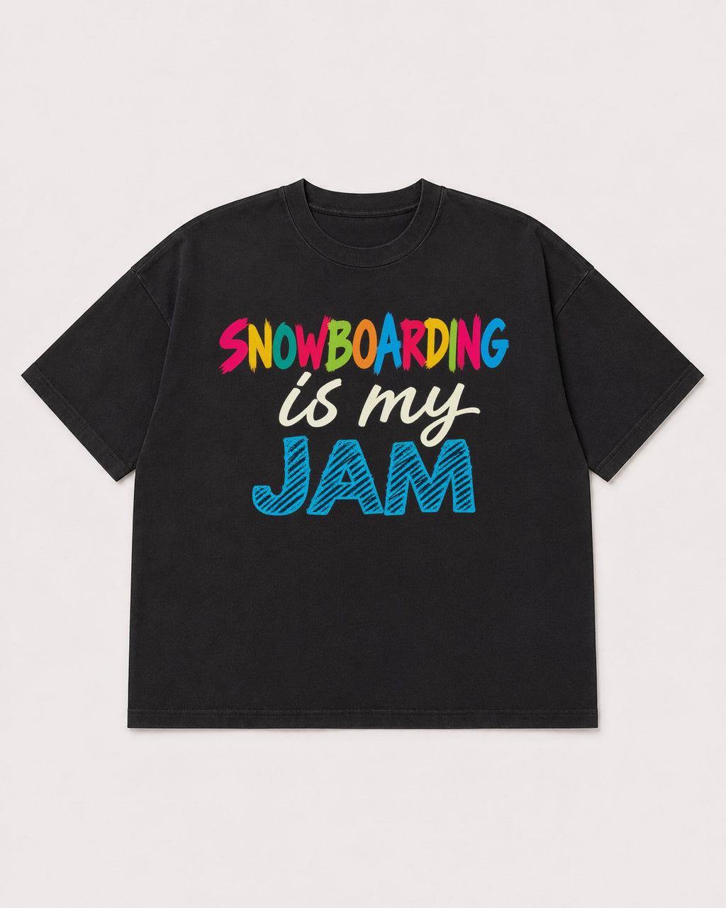 Mockup Boxy Heavyweight Tee Black product