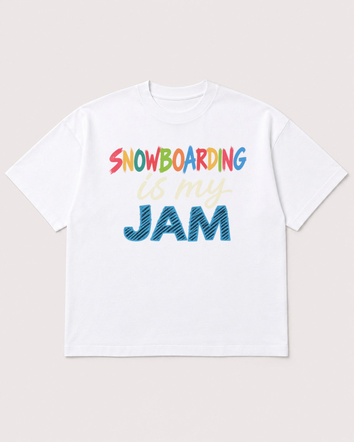 Mockup Boxy Heavyweight Tee White product
