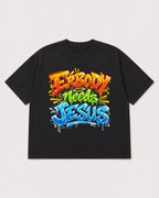Mockup Boxy Heavyweight Tee Black product