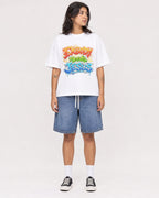 Mockup Boxy Heavyweight Tee White female full-body 36