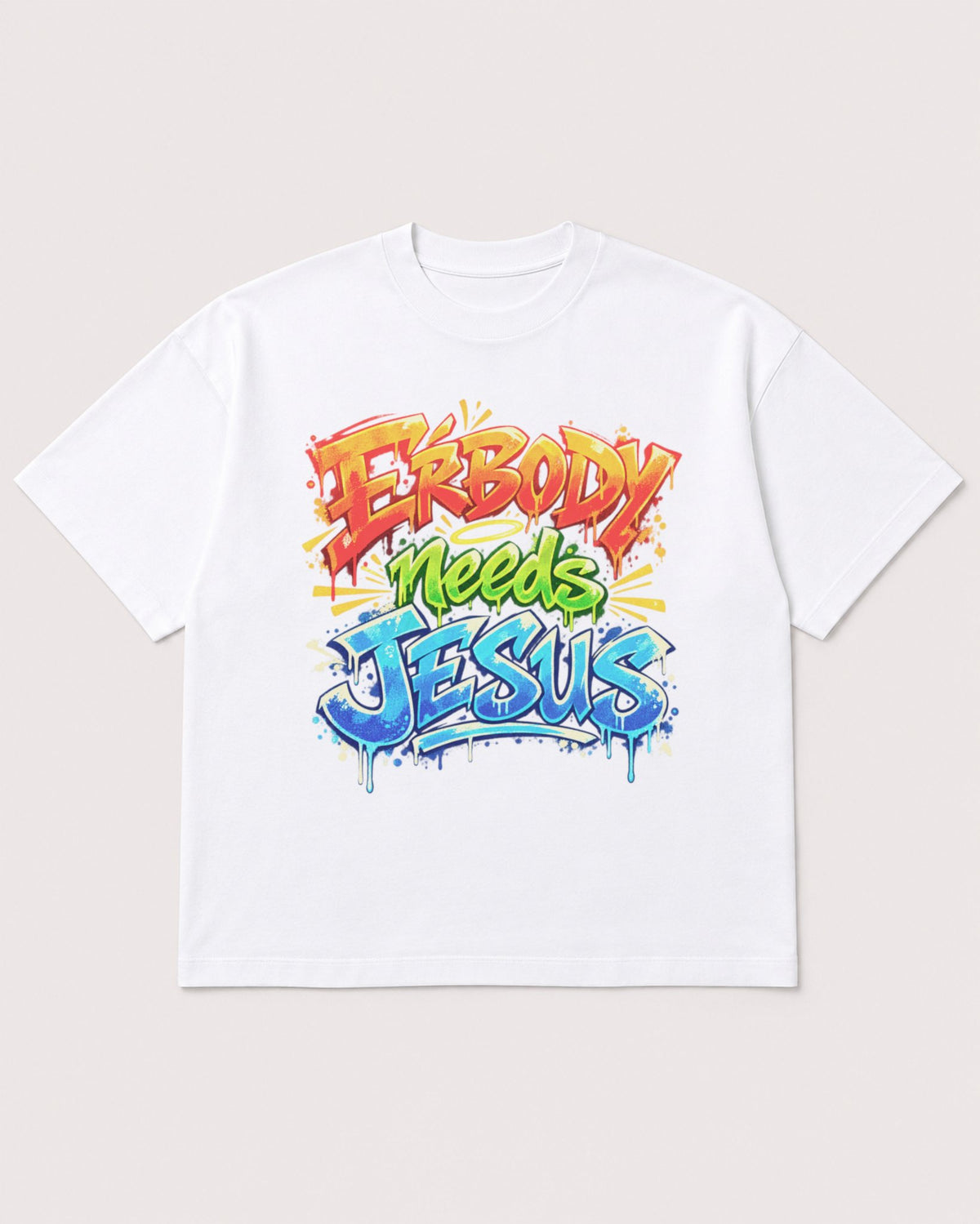 Mockup Boxy Heavyweight Tee White product