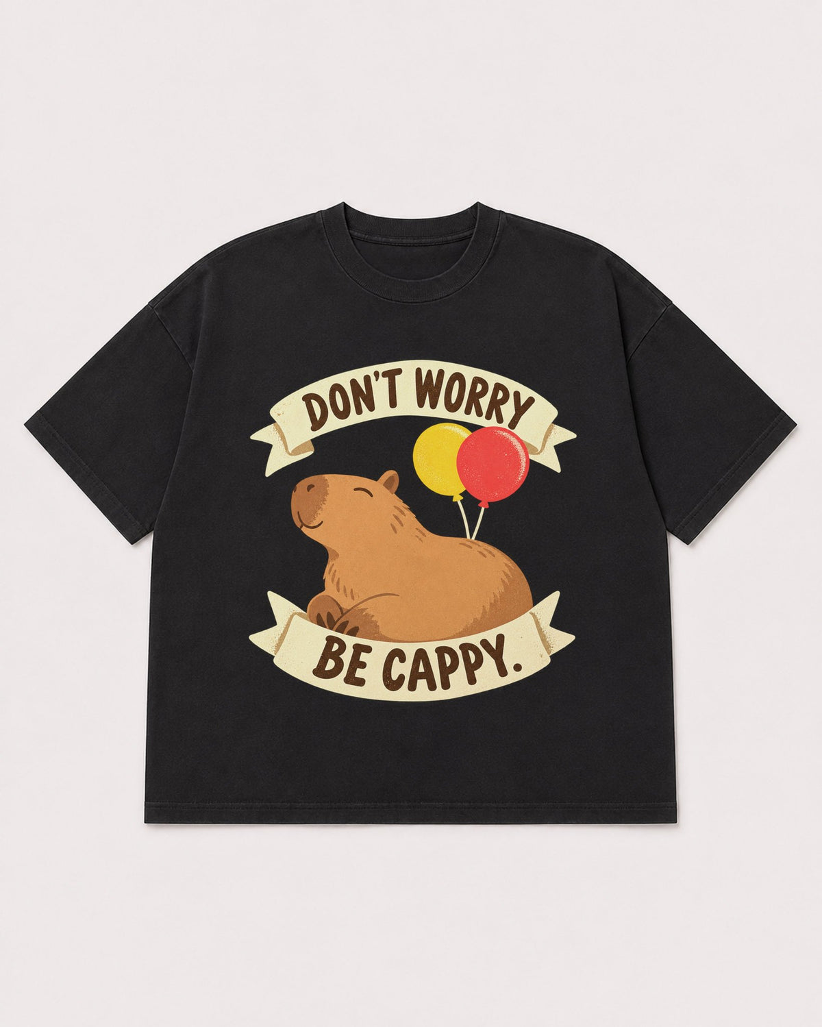 Mockup Boxy Heavyweight Tee Black product