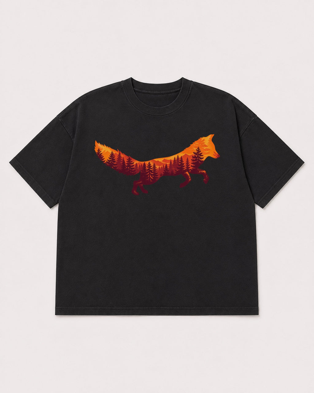Mockup Boxy Heavyweight Tee Black product