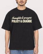 Mockup Boxy Heavyweight Tee Black male close-up 02