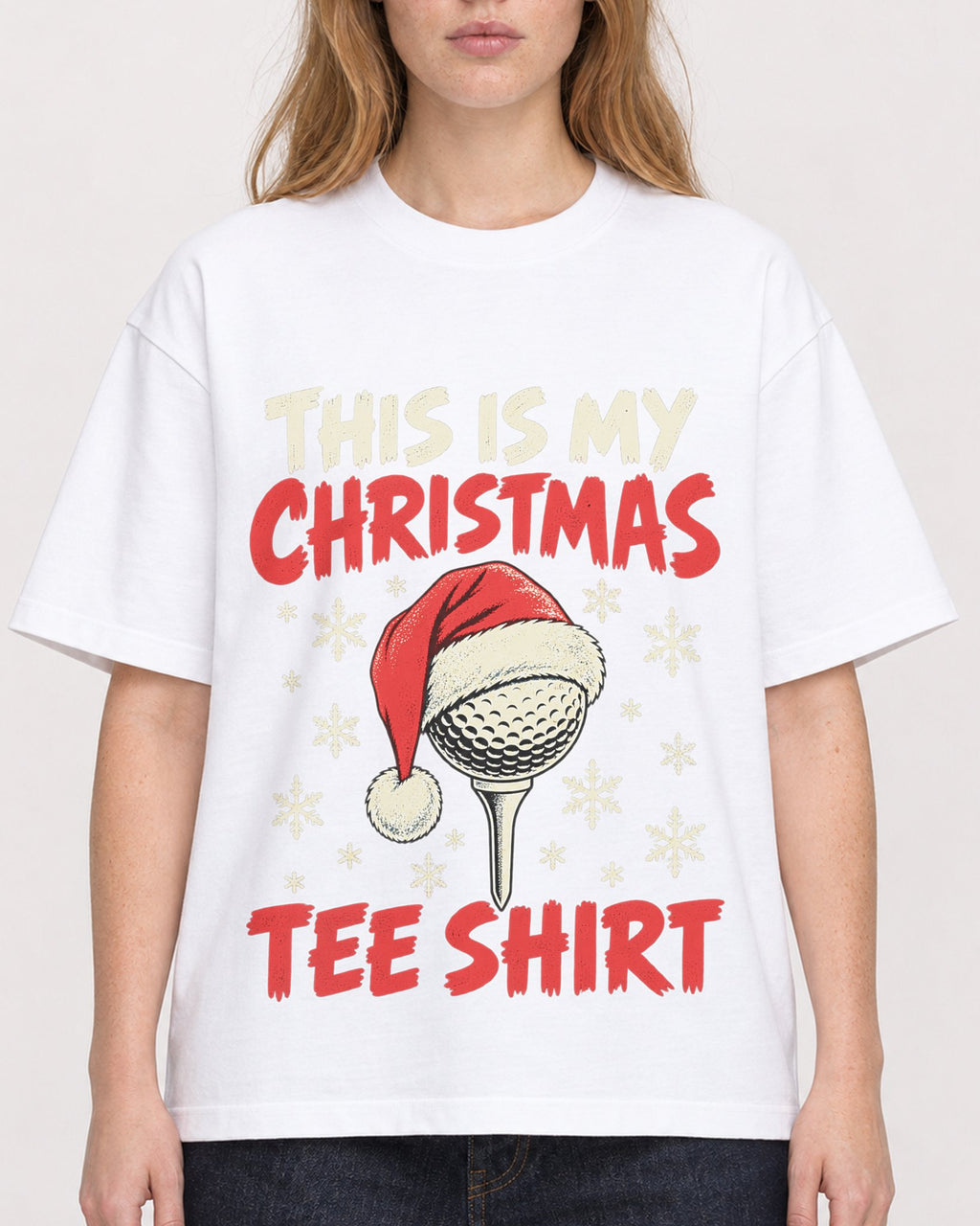 Mockup Boxy Heavyweight Tee White female close-up 49