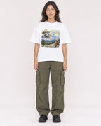 Mockup Boxy Heavyweight Tee White female full-body 02