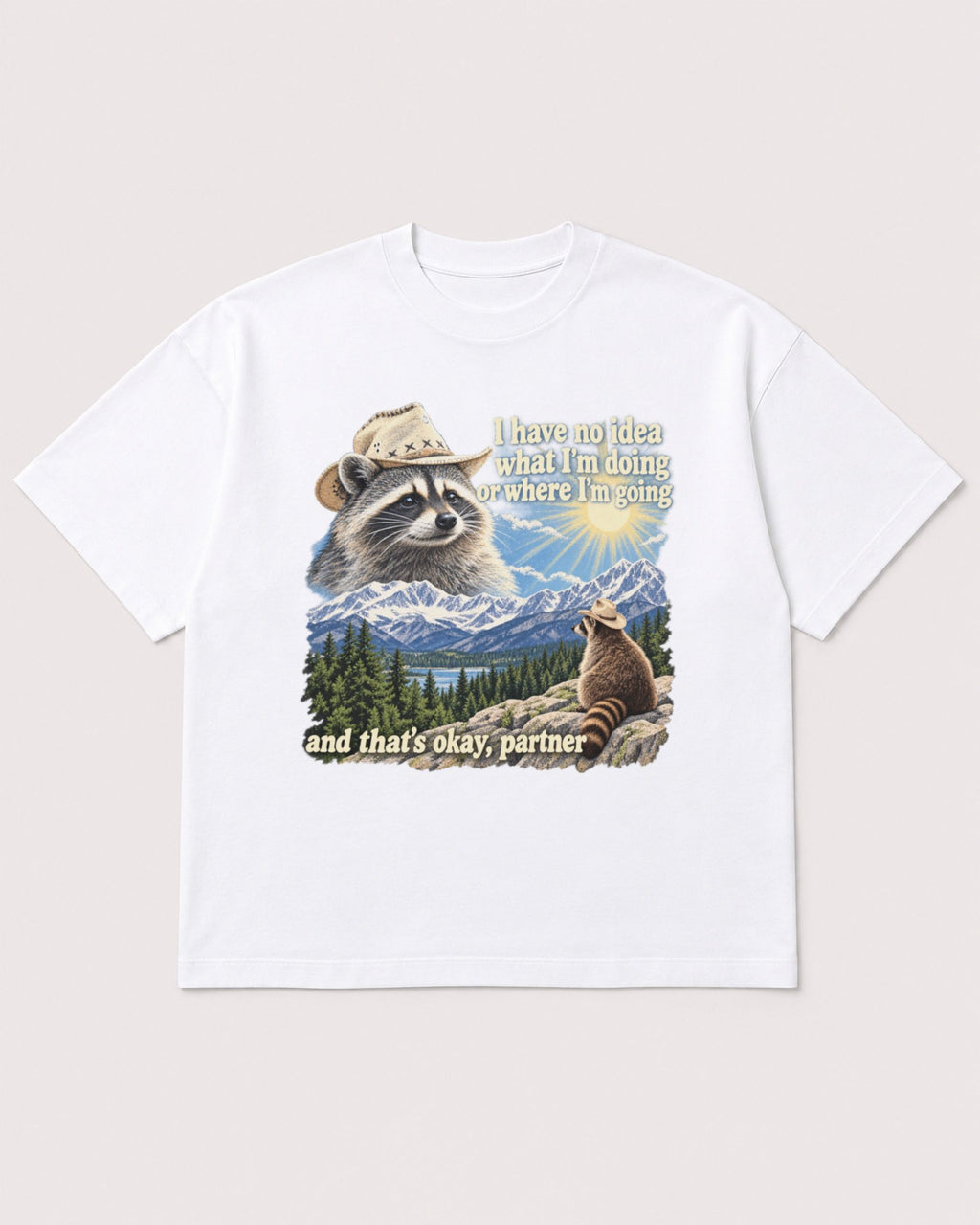 Mockup Boxy Heavyweight Tee White product