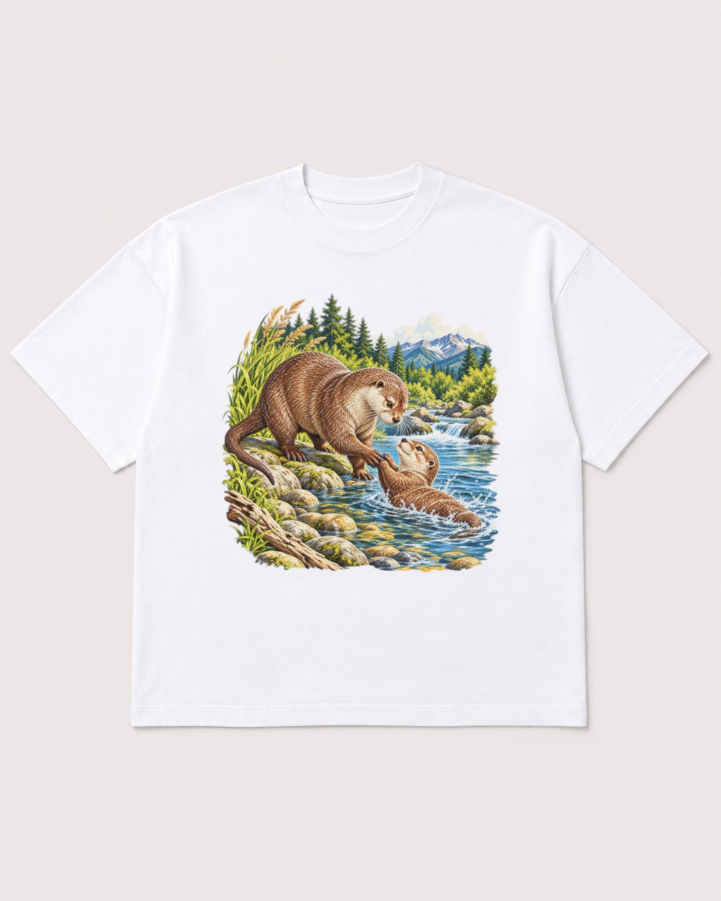 Mockup Boxy Heavyweight Tee White product