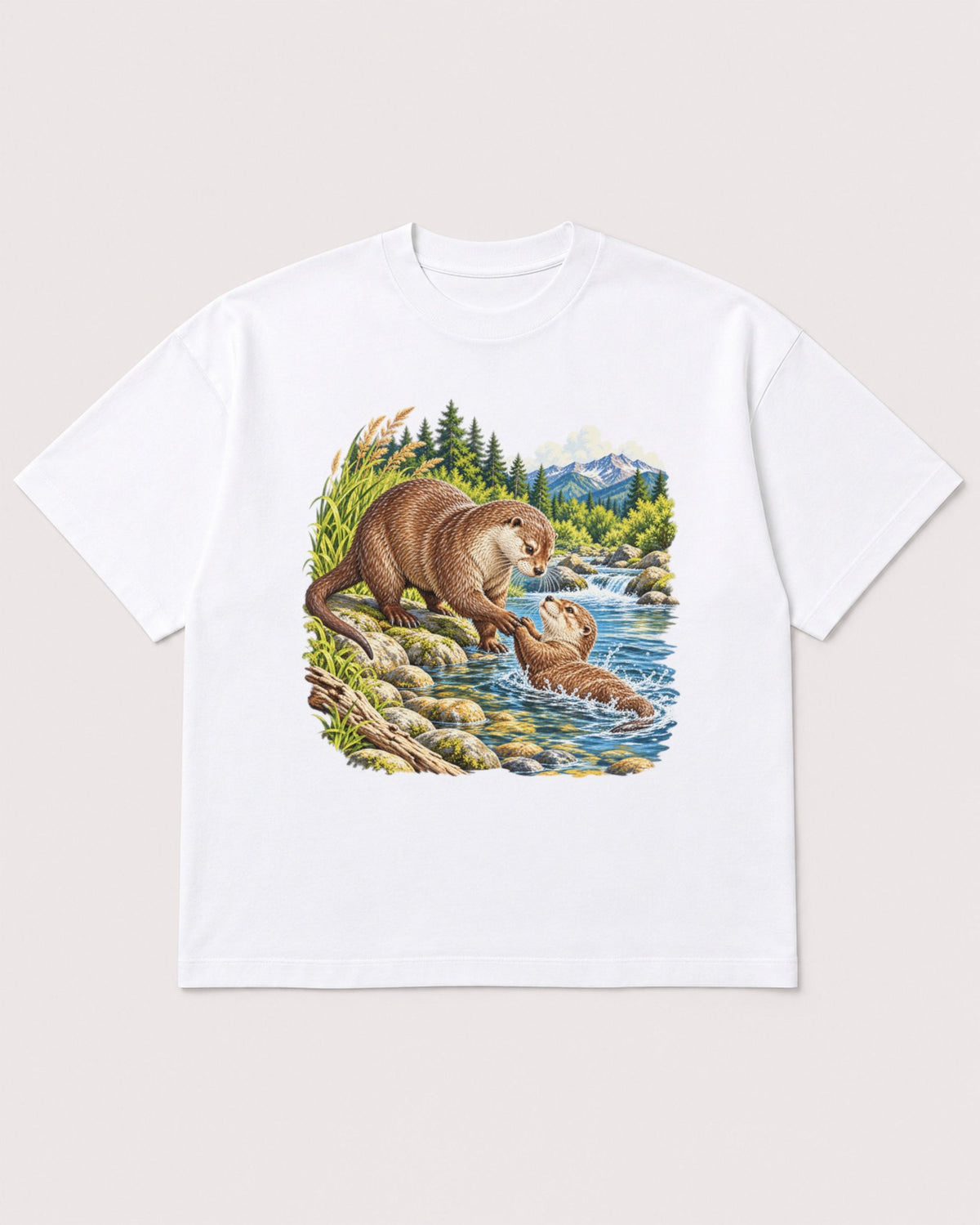 Mockup Boxy Heavyweight Tee White product