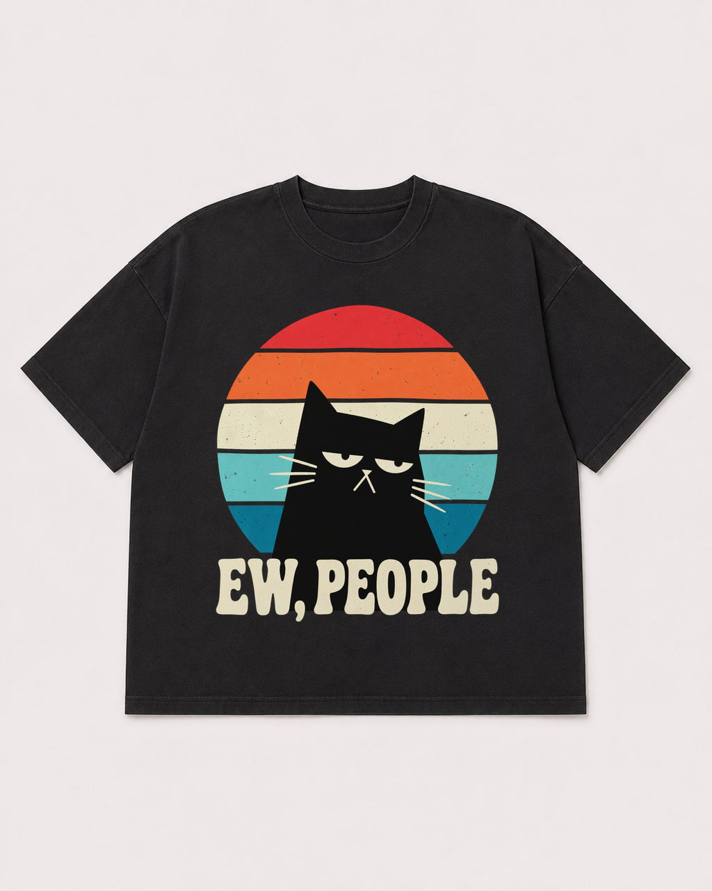 Mockup Boxy Heavyweight Tee Black product