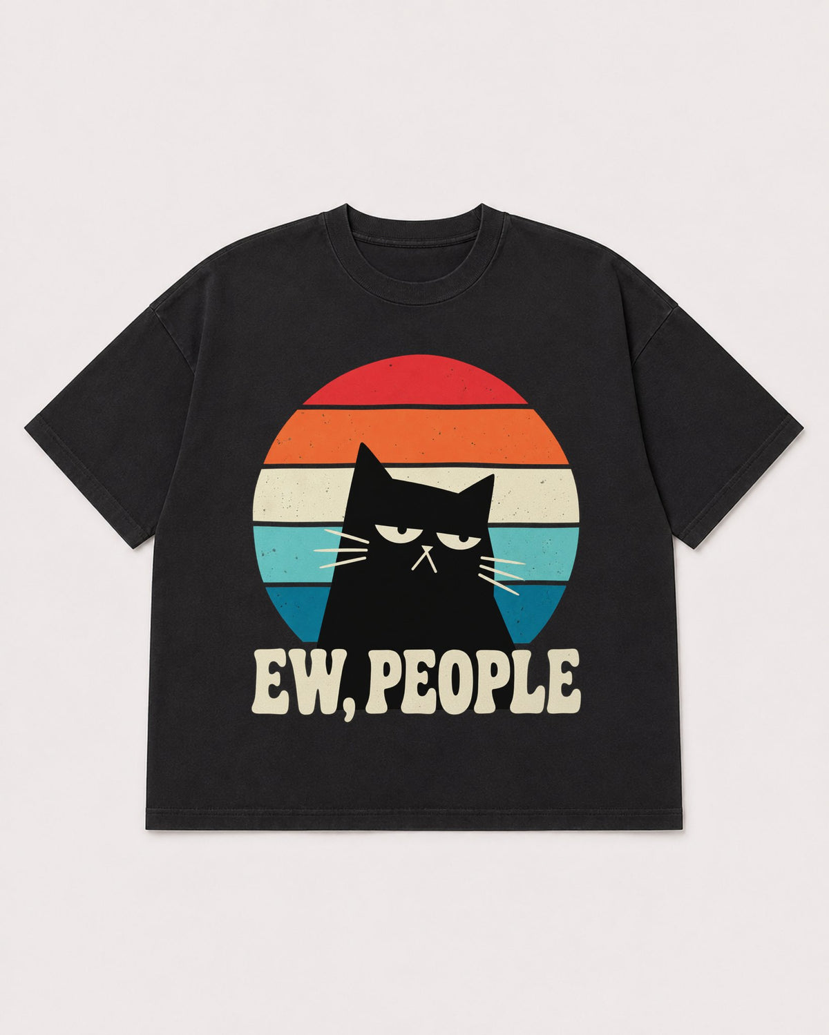Mockup Boxy Heavyweight Tee Black product