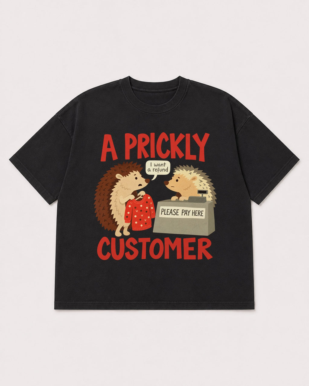 Mockup Boxy Heavyweight Tee Black product
